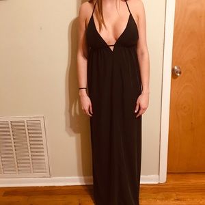 Black maxi dress